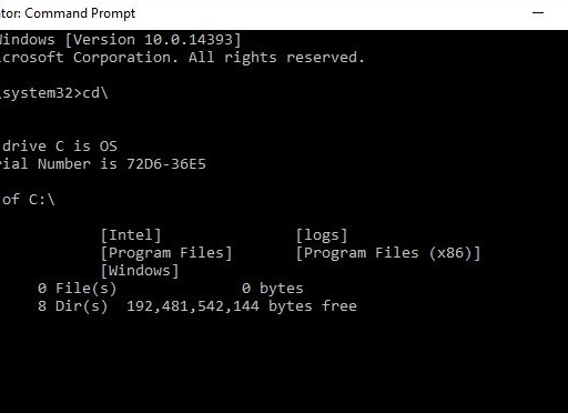 Основной список команд командной строки windows