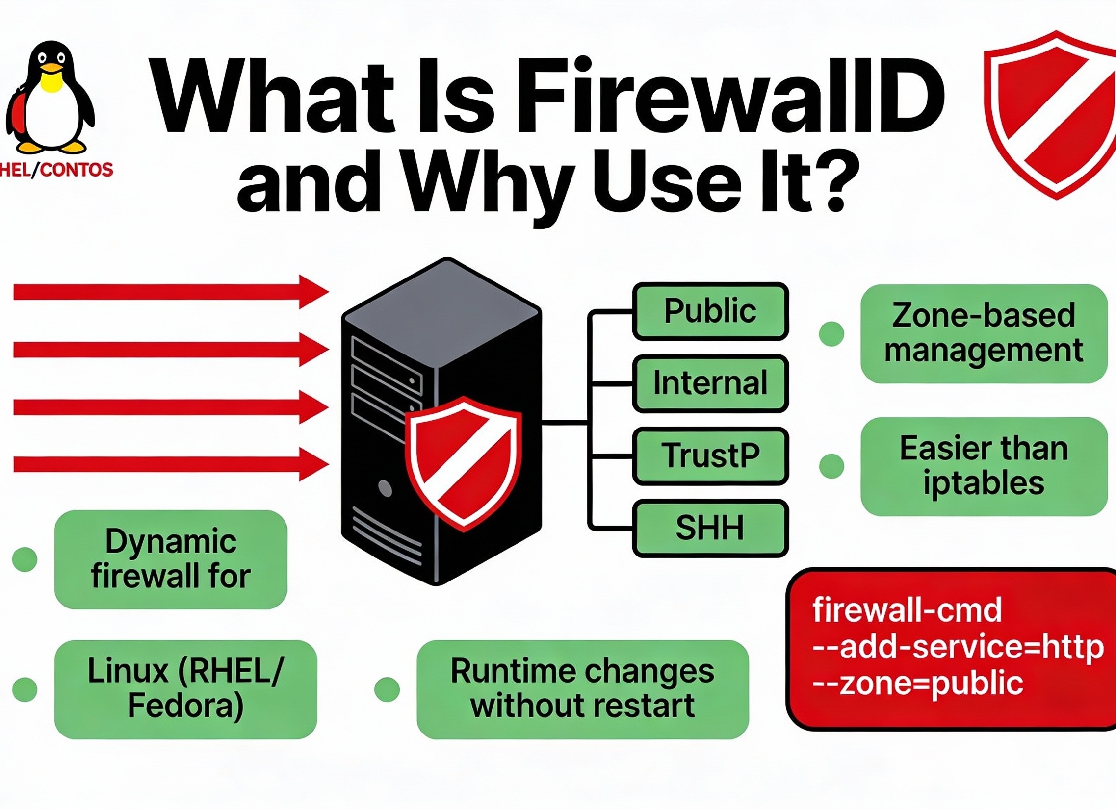 Настройка firewalld CentOS с примерами команд