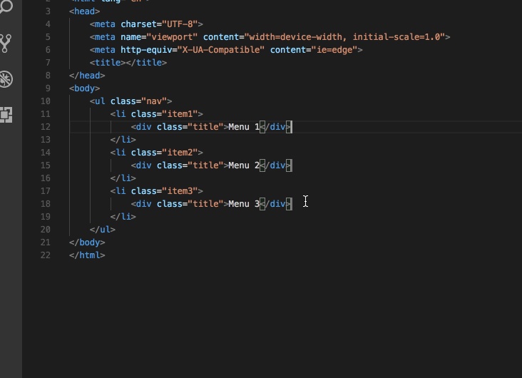 Emmet & VS Code & hotkeys