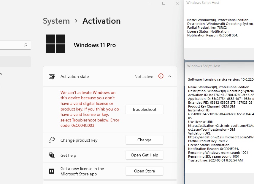 Активация Windows 11 Pro